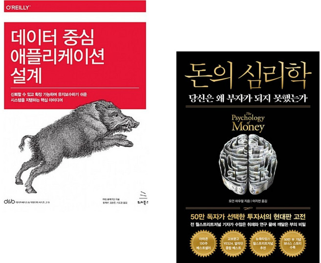 (마틴 클레프만) 데이터 중심 애플리케이션 설계 + (모건 하우절) 돈의 심리학 (50만 부 기념 뉴 에디션) (전2권)
