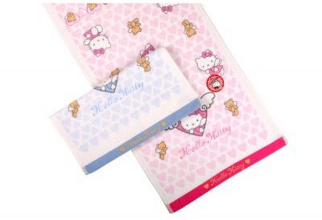 영신타올 Hello Kitty 헬로키티 천사나염, 분홍, 1개