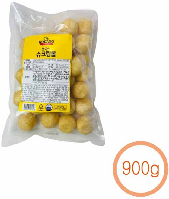 코다노 슈크림볼 900g 수량선택, 5개