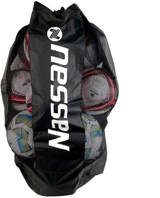 낫소 볼가방 15개입 NLB-115 옥스포드 재질 넉넉한 수납 공간 편리한 이동, 1개, Black