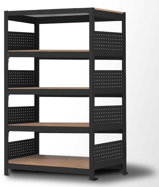 스피드랙 홈던트하우스 주방선반 사이드 파티션선반 2단 3단 4단 5단 6단, 블랙