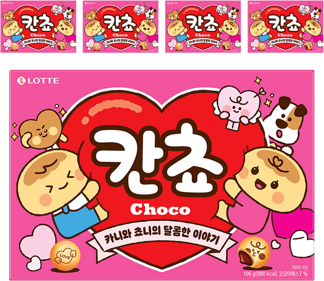 롯데 칸쵸, 196g, 5개