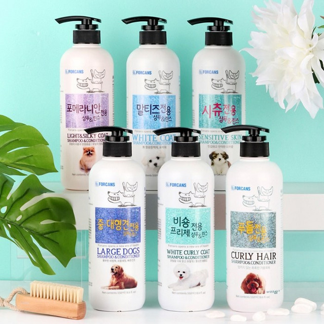 포켄스 견종 전용 샴푸 550ml 모음/비숑 포메라니안 푸들 말티즈 시츄, 오트밀샴푸, 1개