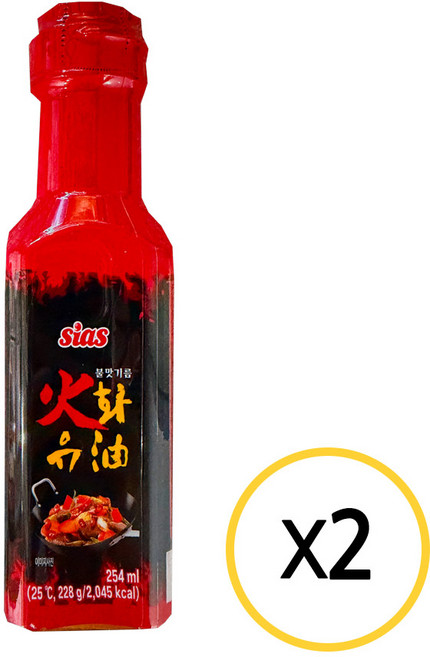 [시아스] 시아스 화유 불맛기름 254ml, 2개