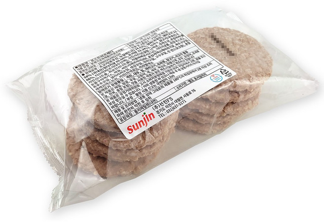 선진FS 로스트 비프패티 샌드위치 햄버거 토스트 소고기패티, 600g, 1개