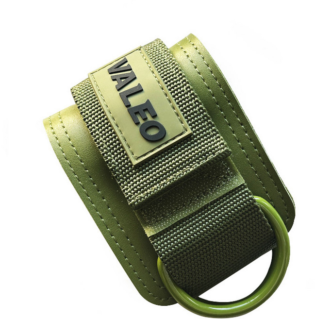 VALEO 腳踝綁帶 健身腳踝扣 龍門架腳環 運動護具, 軍綠色, 1個