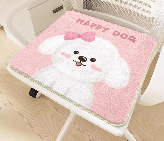 해피유통 귀여운 고양이 디자인 방석 사무실 및 가정용 의자 쿠션, 30*30센티미터., 6