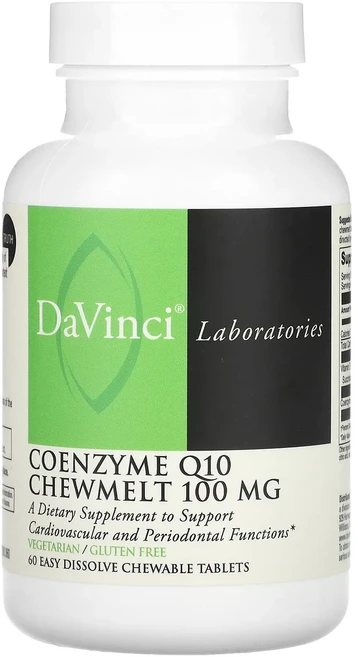 새해 첫좋은선물 DaVinci Laboratories 코엔자임 Q10 츄멜트 100mg 쉽게 녹는 츄어블 정 60정 제대로 할인합니다, DaVinciLaboratories코엔자임Q10츄멜트1, 1개 - 쿠팡