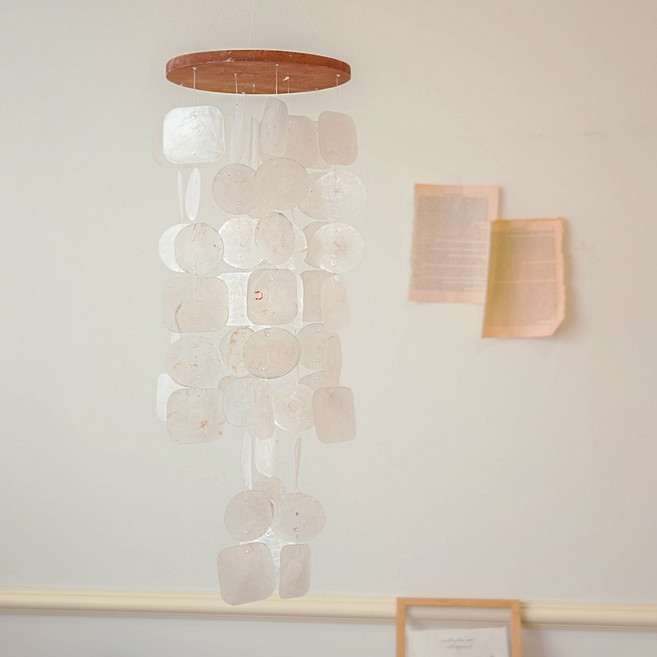 자개 모빌 천연자개 인테리어 소품 드림캐쳐, 화이트자개