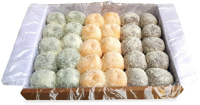 빚고을 "복이 깃든 떡" 3색두텁떡, 3개, 1.8kg