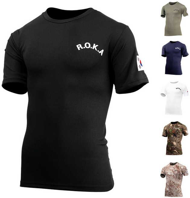 쿨드라이 로카 ROKA KOREA ARMY 반팔 로카티 코리아 아미 쿨티 군인 군대 군용 메쉬 기능성 티셔츠