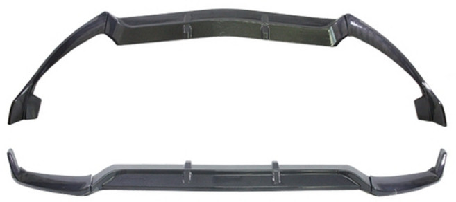 [주주파츠몰] 벤츠 C클래스 프론트 브라부스 카본 프론트립 AMG 라인 전기형 W205 호환 용품, 1개