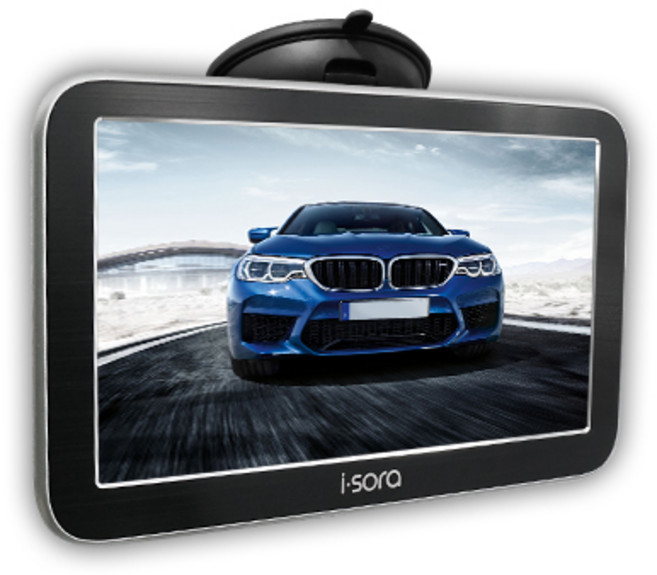 아이소라 차량용 후방카메라 7인치 모니터 고화질 아날로그 호환, 7인치(메탈블랙)