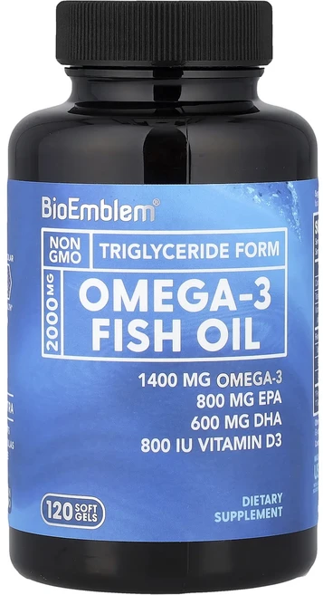 프리미엄상품 BioEmblem 오메가3 피쉬 오일 소프트젤 120정 부모님챙기세요, BioEmblem오메가3피쉬오일소프트젤120정 - 쿠팡