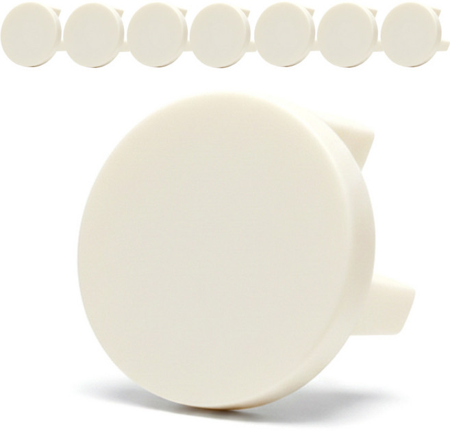 다이써생활 프리미엄 콘센트 안전 커버 아기 전기 보호캡, 01.크림, 8개