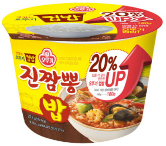 오뚜기 컵밥 진짬뽕밥(증량), 217.5g, 7개
