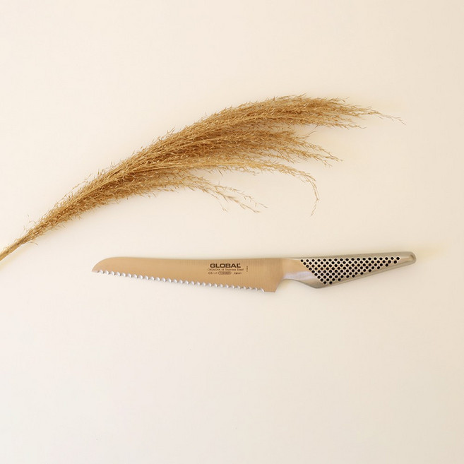 [정품] 글로벌나이프 GS-61 베이글 샌드위치 나이프 16cm 빵칼 고기칼 평생 AS, 1개, 실버