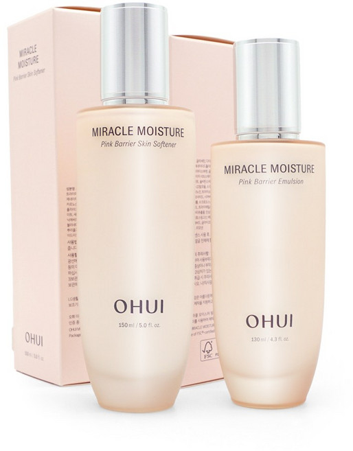 오휘 미라클 모이스처 핑크 베리어 2종 단품 세트, 1세트