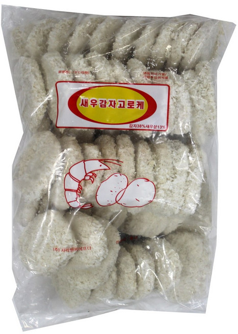 사리원 새우감자고로케 2.8kg (40g x 70개), 1개
