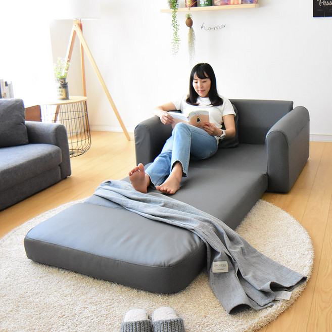 자네트 아모라 접이식 소파베드 1인용 2인용 3인용, 가죽1인용