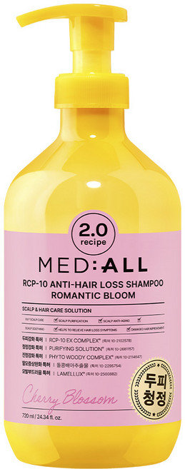 메디올 두피청정 탈모완화 샴푸 2.0 로맨틱블룸향, 1개, 720ml