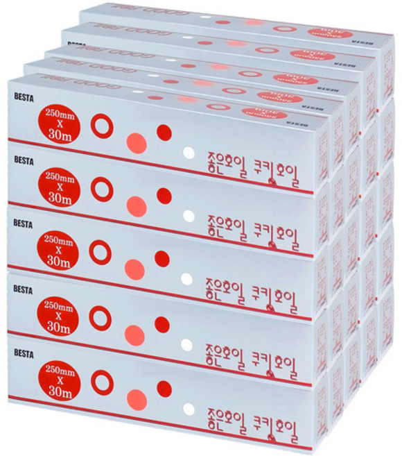 참좋은 쿠킹 호일 25cm x 30m, 25개