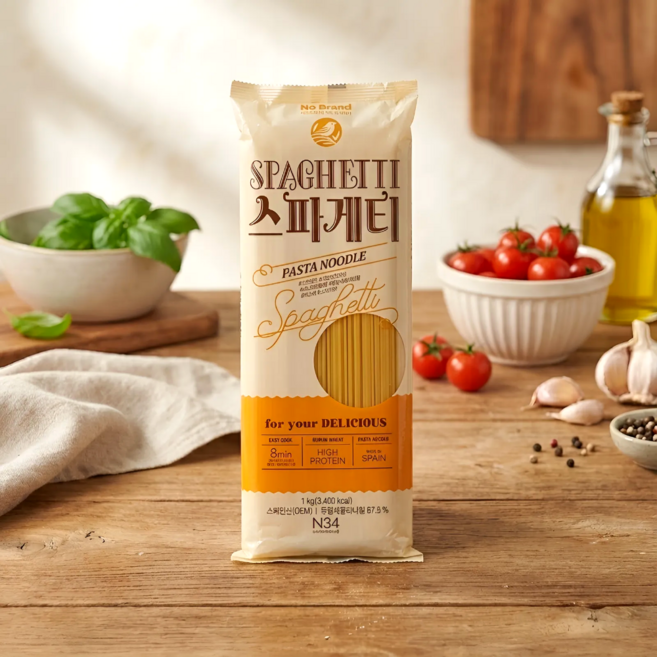 노브랜드 스파게티, 1kg, 2개