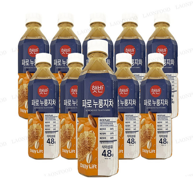 햇반 파로 누룽지차, 10개, 500ml