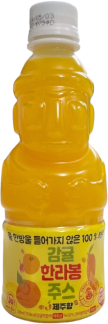 제주향 100% 착즙 감귤 한라봉 주스 330ml 무설탕 무농축, 32개