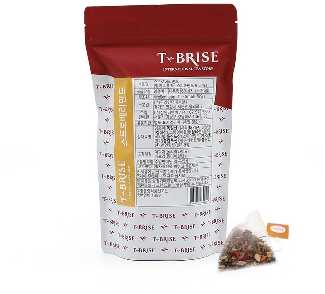 브리즈 스트로베리민트 20티백, 1세트, 20개입, 1개, 3g