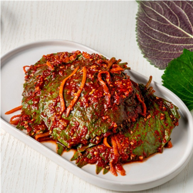 밥이 꿀맛 국산 전라도 땡초 깻잎김치 대용량, 500g, 1개