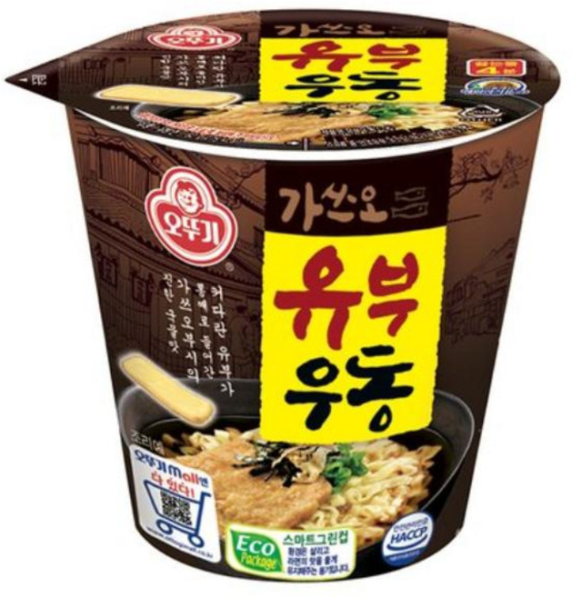 오뚜기 유부우동 컵 간편식 아이간식 62G 1개