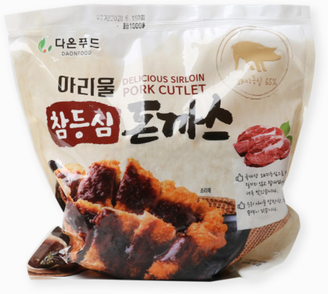 아리울 참등심돈까스 1000g, 1개, 1kg