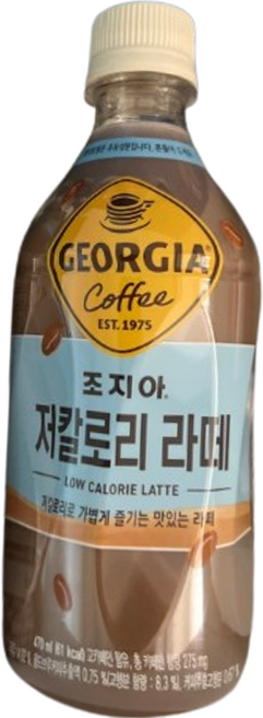 조지아 크래프트 저칼로리 라떼 커피음료, 72개, 470ml