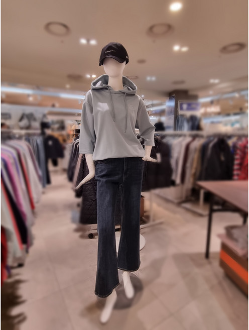 뱅뱅 봄옷 여성 7부소매 후드티셔츠 CTM139