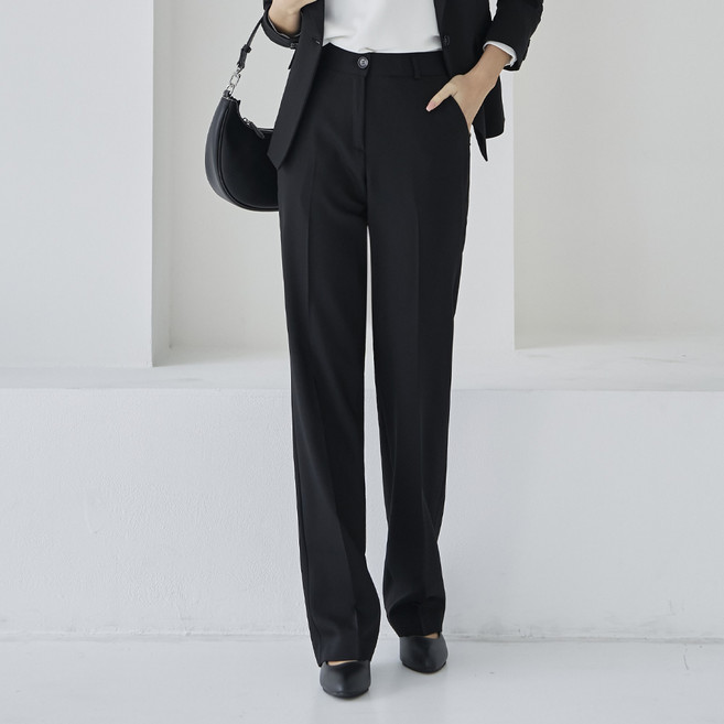더웨이나인 여성 정장 일자 바지 면접 빅사이즈 슬랙스 심플형 pants
