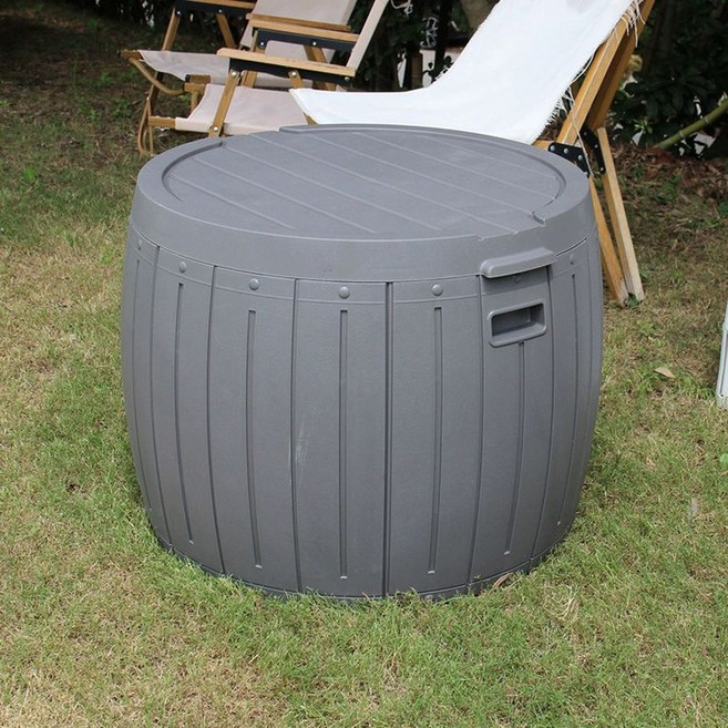 원형 야외 보관함 간이 수납 창고 테이블 조립식창고, 1개