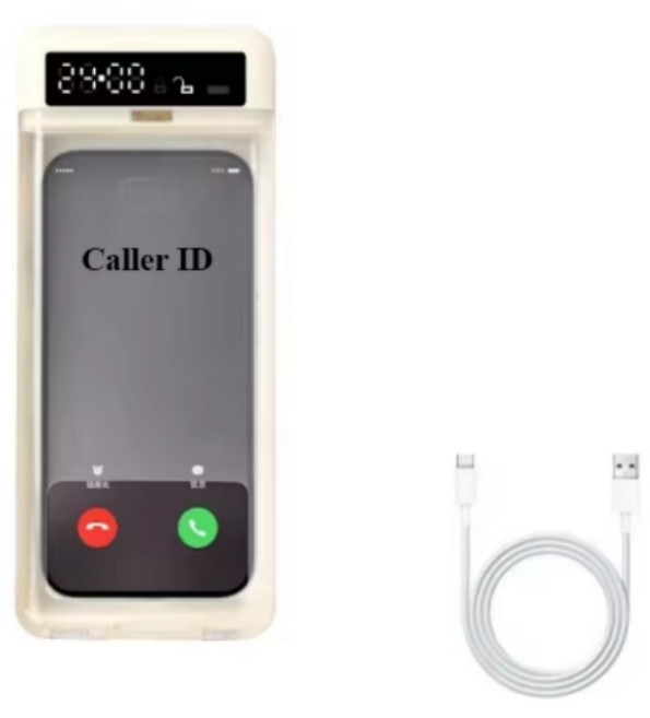 핸드폰 감옥 휴대폰 보관함 스마트폰 금욕상자 몰입상자 스마트폰 보관함 도파민 중독예방, 1개, 아이보리