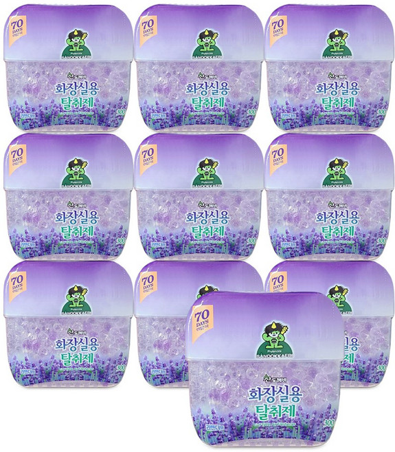 산도깨비 화장실용 탈취제 라벤더향, 300g, 10개