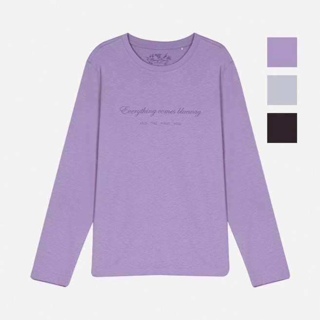 뱅뱅 (봄) 여성 로고프린트 긴팔티