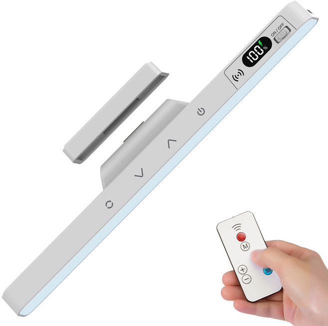 Danni 다용도 수치형 디스플레이 밝기조절 무선 자석 LED 무드등/독서등, 화이트