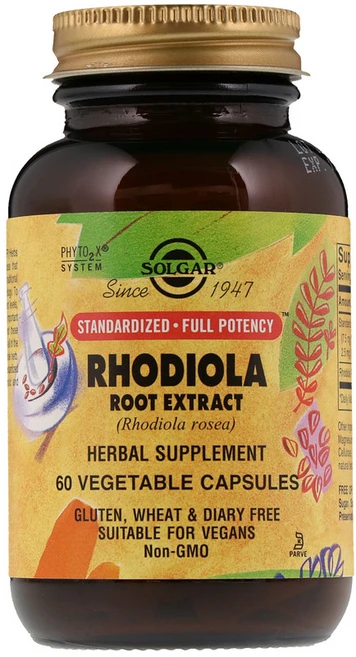 솔가 로디올라 (홍경천) 뿌리 추출물 60정 (베지캡슐) Solgar SFP Rhodiola Root Extract 60Vcaps, 1개 - 쿠팡