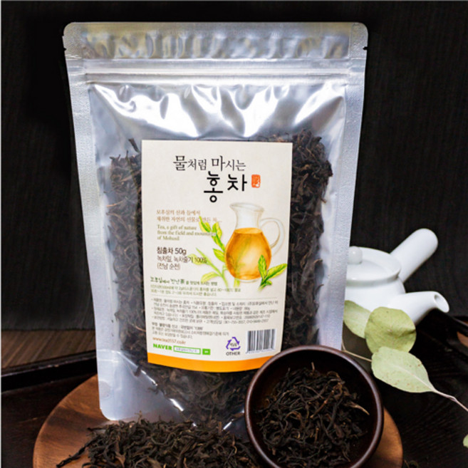 모후실에서 만난 차 홍차 국내산 물처럼 마시는 홍차 50g, 1개, 1개입
