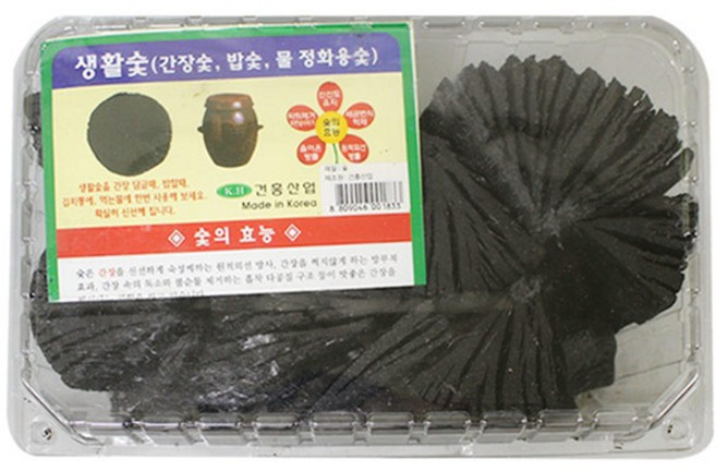 생활숯 대 참숯 탈취 탈취숯 숯가습기 새차냄새제거 가습 공지정화숯, 1개, 1ml