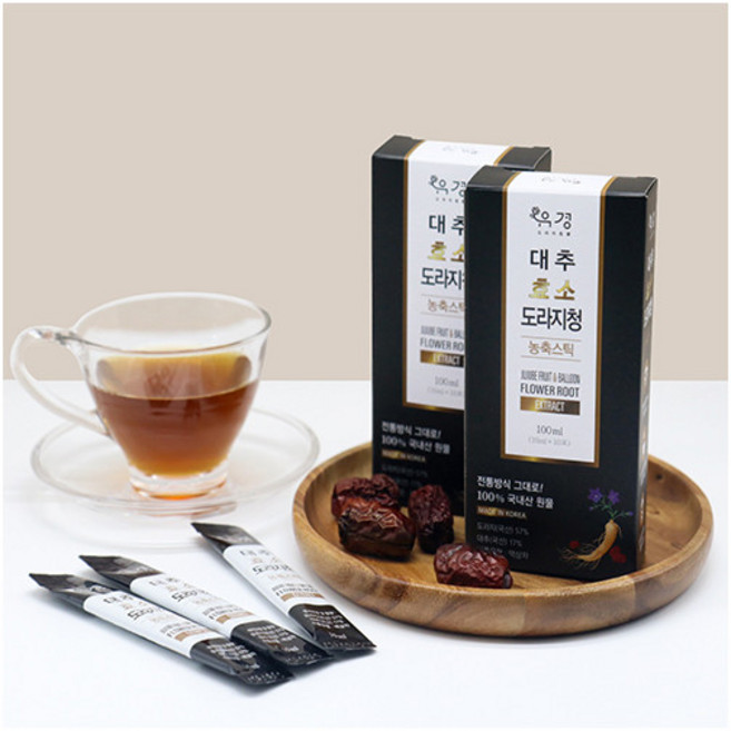 [유경식품] 대추효소도라지청 스틱 300ml(10ml x 10포 3박스), 3개, 300ml