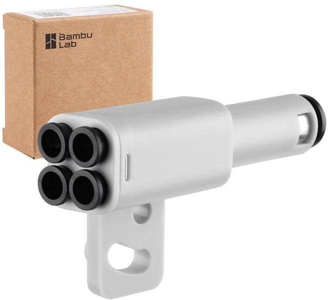Bamboo Lab 오리지널 4-in-1 PTFE 어댑터 필라멘트 보덴 튜브 확장 포트 AMS Connect Bambu lab X1 시리즈/P1 시리즈/H2D/H2S 3D, Bamboo Lab 오리지널 4-in-1 PTFE 어댑