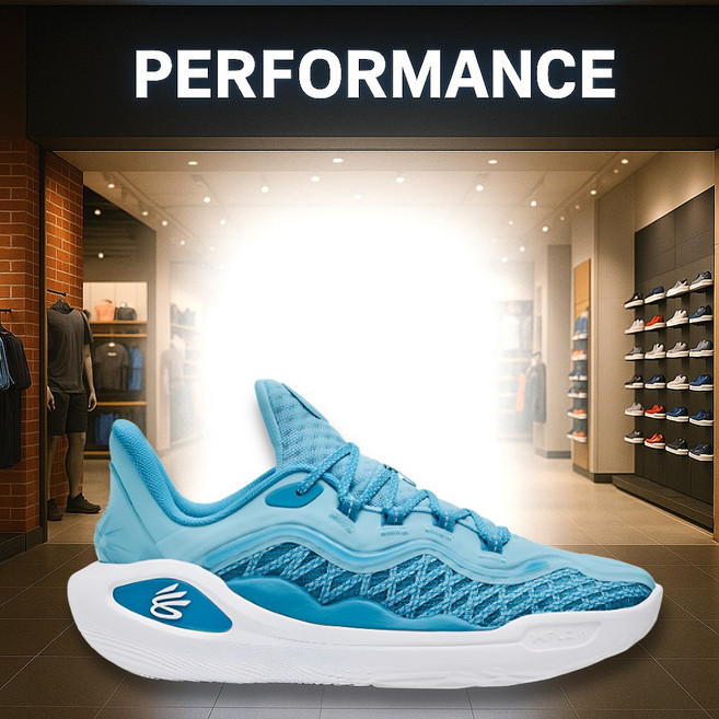 [국내매장판] 언더아머 남성 농구화 커리 11 'Future Wolf' 남성용 Sky Blue