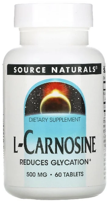 소스네츄럴스 L-카르노신 500mg 60타블렛, 1개, 2개, 60정 - 쿠팡