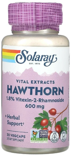 솔라레이 산사나무 Hawthorn vitexin rhamonoside 캡슐 30정, 1개 - 쿠팡