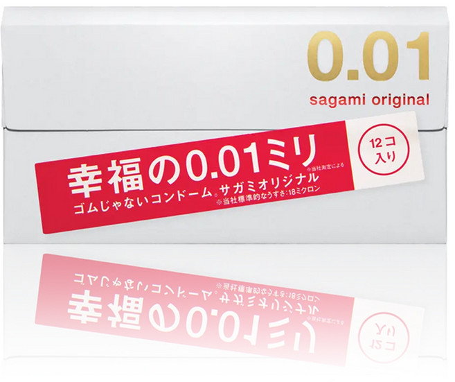 SAGAMI ORIGINAL 0.01 L 尺寸 極薄型保險套, 1個, 相模 0.01, 12個裝